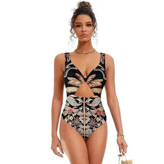 Chic Women's One-Piece Swimsuit Collection - Swimmier - Trendy Mix