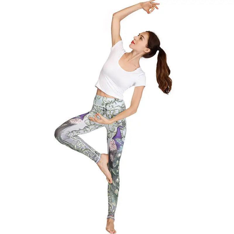 Fashion Printed Yoga Clothes Suit Women - Trendy Mix