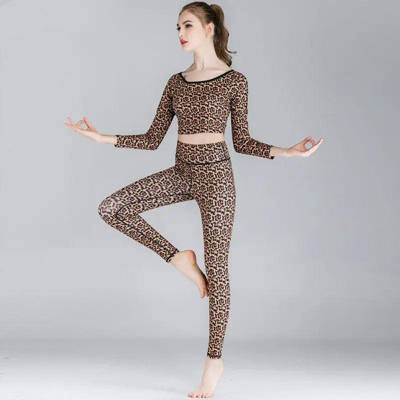 Fashion Printed Yoga Clothes Suit Women - Trendy Mix