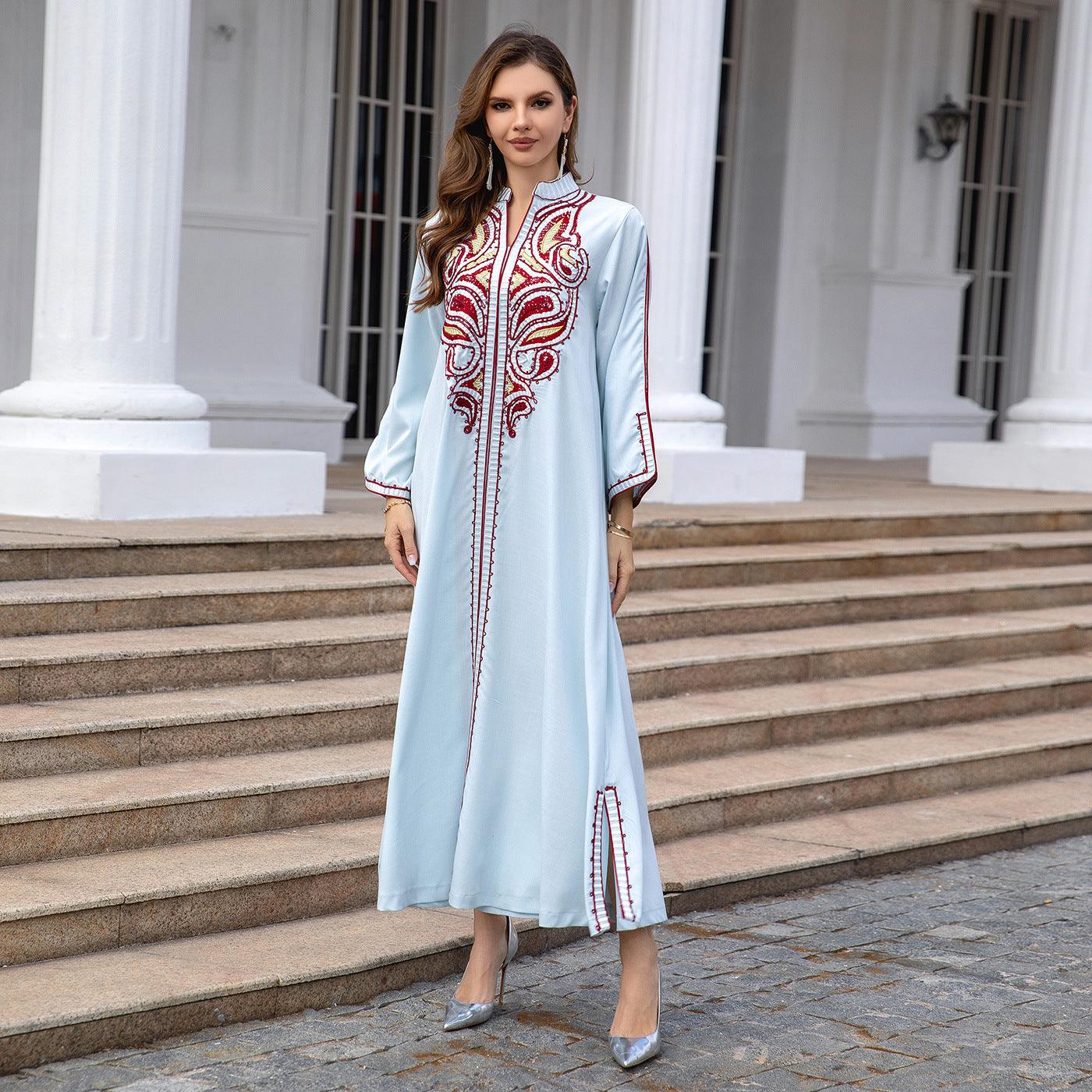 Middle Eastern Embroidered outfits with Custom Colors - Trendy Mix