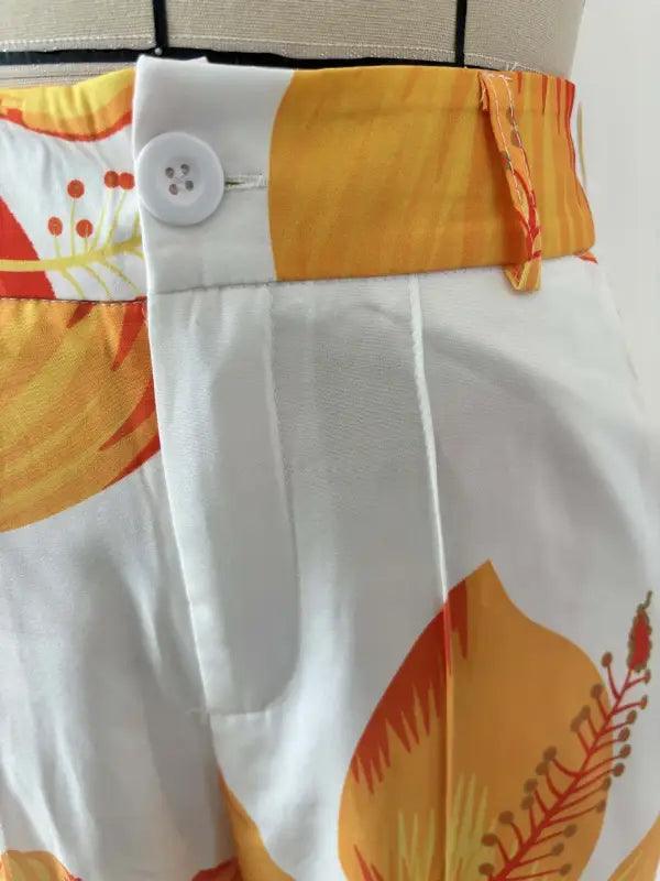 Floral Elegance Two-piece Set - Trendy Mix