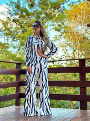 Floral Elegance Two-piece Set - Trendy Mix