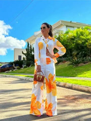 Floral Elegance Two-piece Set - Trendy Mix