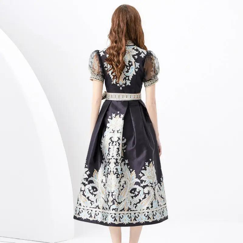 French Style Puff Sleeve Temperament Dress Women - Trendy Mix