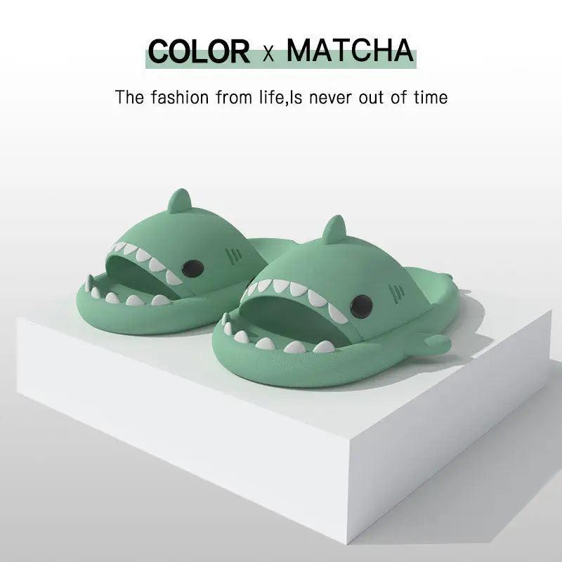 Playful Shark-Themed Slippers for Fun Comfort - Trendy Mix