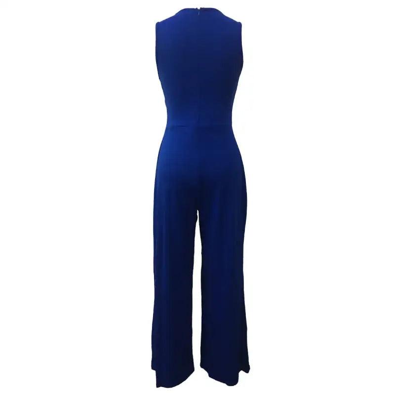 Radiant Diamond Pattern Wide-Leg Jumpsuit - Trendy Mix