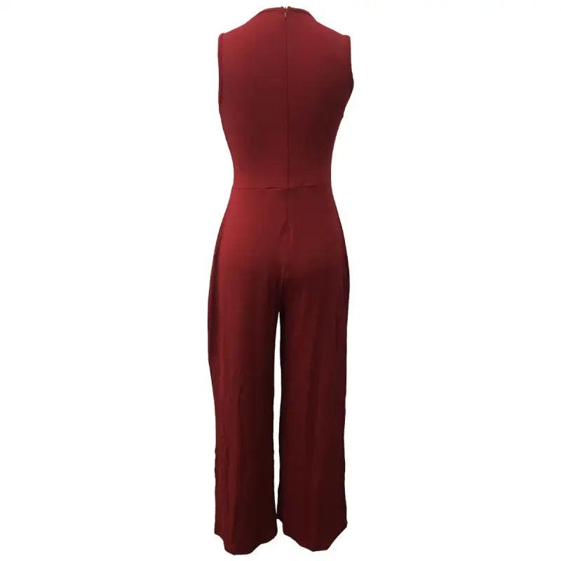 Radiant Diamond Pattern Wide-Leg Jumpsuit - Trendy Mix