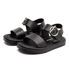 Children's Breathable Flat Sandals - Hobby Bear Beach Shoes with Velcro Closure - Trendy Mix