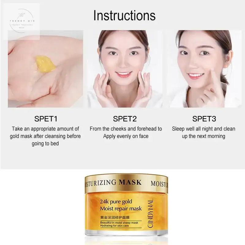 Honey Collagen & Aloe Face Cream Sleeping Mask - Trendy Mix