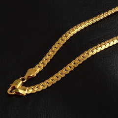 Jewelry 5mm Full Side Gold-plated Necklace - Trendy Mix