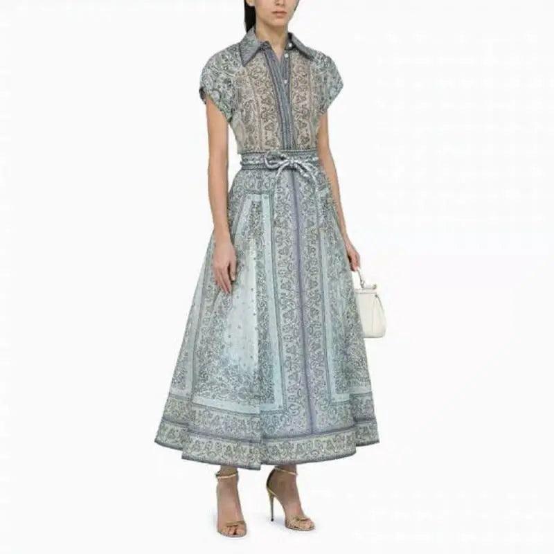 Ladies New Printed Two-piece Suit - Trendy Mix