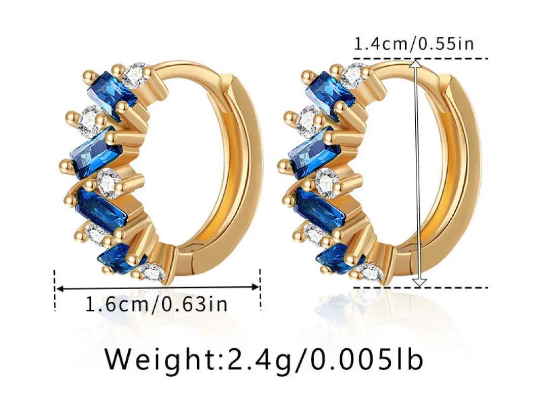 Leaf Inlaid Zircon Emerald Temperament Ear Clip Special-interest Design - Trendy Mix