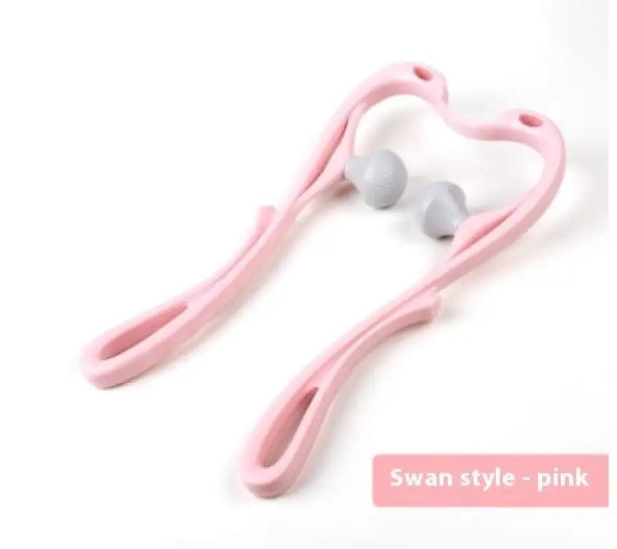 Swan Design Six-Wheel Neck Relaxation Massager - Trendy Mix