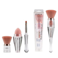 Versatile 3-in-1 Makeup Applicator Brush Set - Trendy Mix