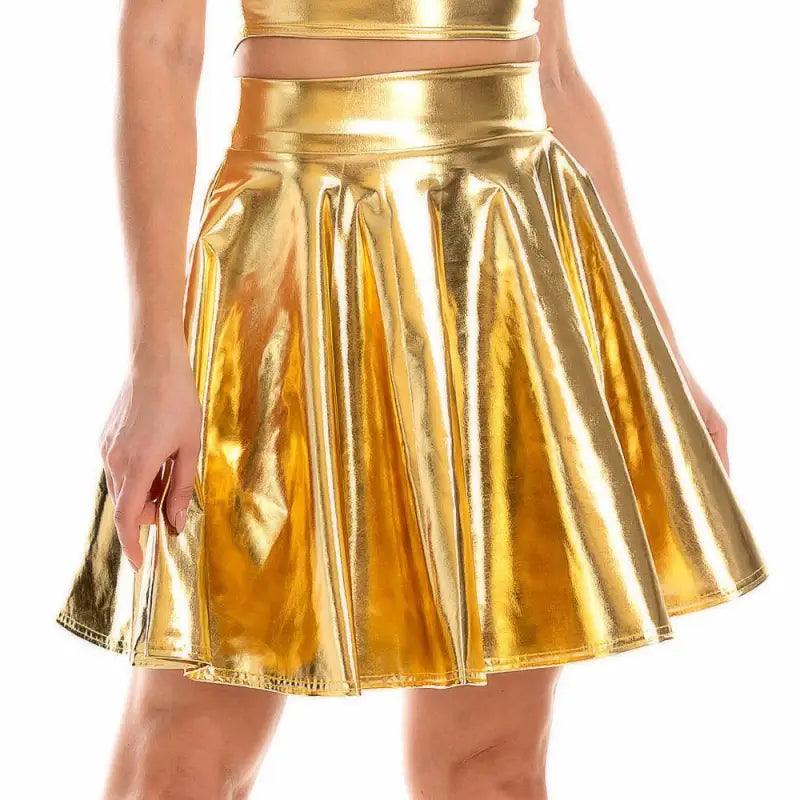 Night Club Stage Performance Pleated Skirt - Trendy Mix