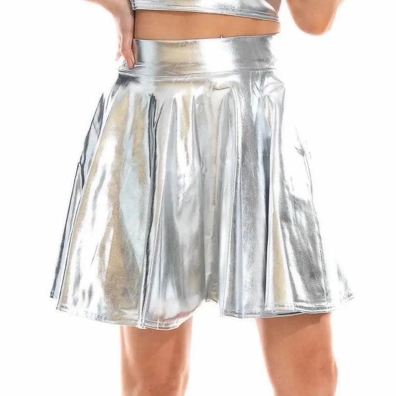 Night Club Stage Performance Pleated Skirt - Trendy Mix