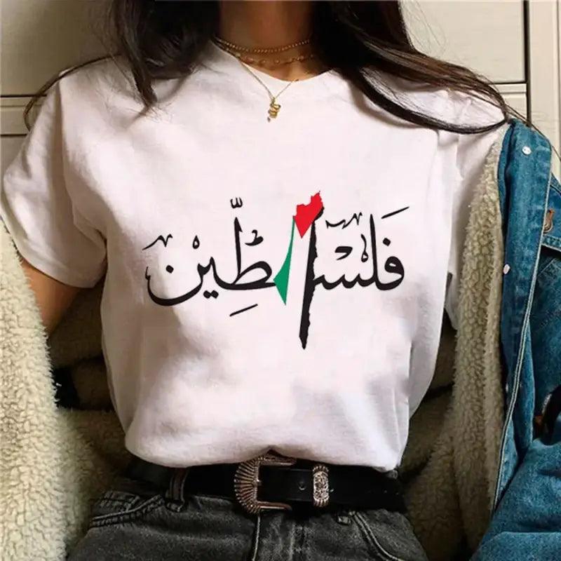 Palestine Tee Women Summer Tshirt Female - Trendy Mix