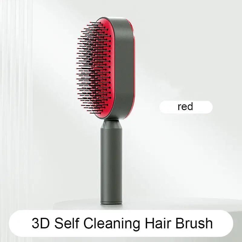 Advanced Self-Cleaning Hair Brush with Scalp Massager - Trendy Mix