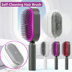 Advanced Self-Cleaning Hair Brush with Scalp Massager - Trendy Mix