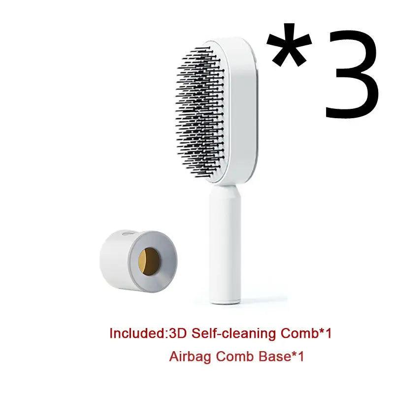 Advanced Self-Cleaning Hair Brush with Scalp Massager - Trendy Mix