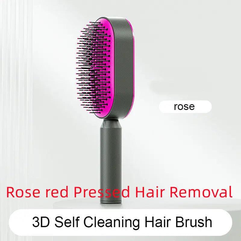 Advanced Self-Cleaning Hair Brush with Scalp Massager - Trendy Mix