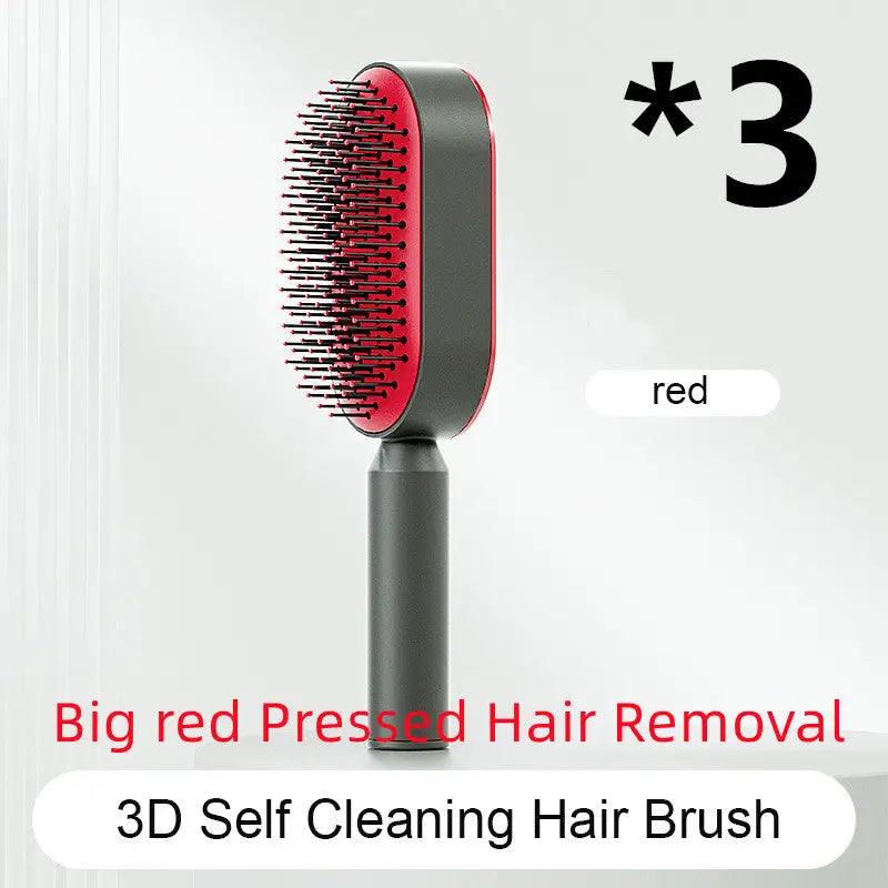 Advanced Self-Cleaning Hair Brush with Scalp Massager - Trendy Mix