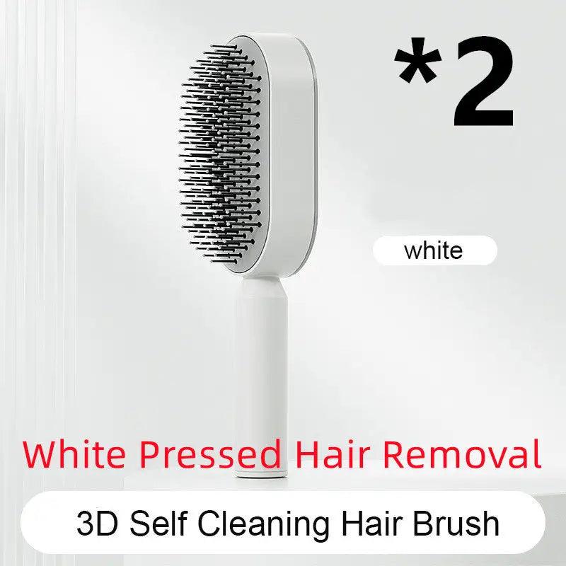 Advanced Self-Cleaning Hair Brush with Scalp Massager - Trendy Mix