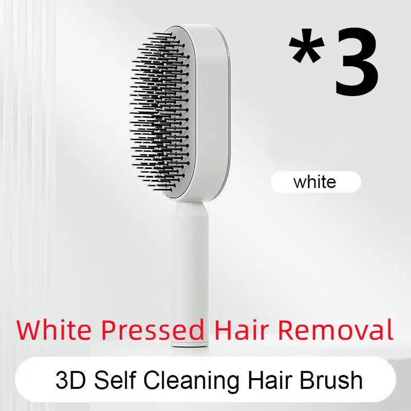 Advanced Self-Cleaning Hair Brush with Scalp Massager - Trendy Mix