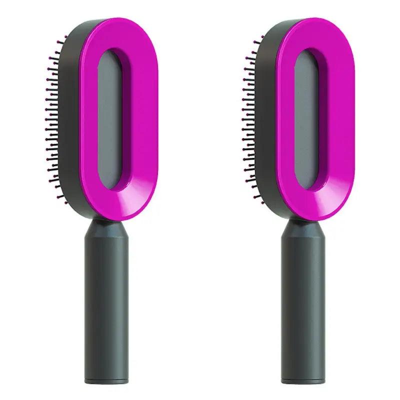 Advanced Self-Cleaning Hair Brush with Scalp Massager - Trendy Mix