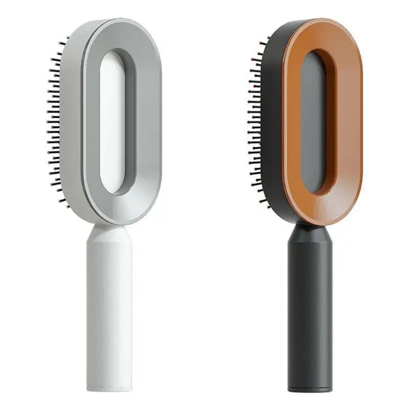 Advanced Self-Cleaning Hair Brush with Scalp Massager - Trendy Mix