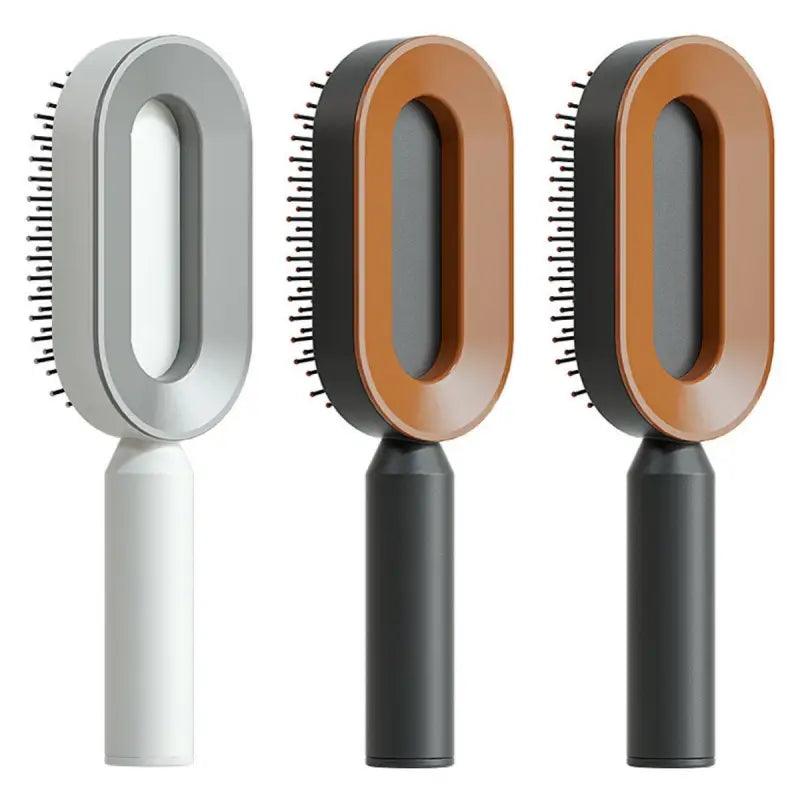 Advanced Self-Cleaning Hair Brush with Scalp Massager - Trendy Mix