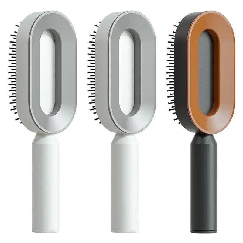 Advanced Self-Cleaning Hair Brush with Scalp Massager - Trendy Mix