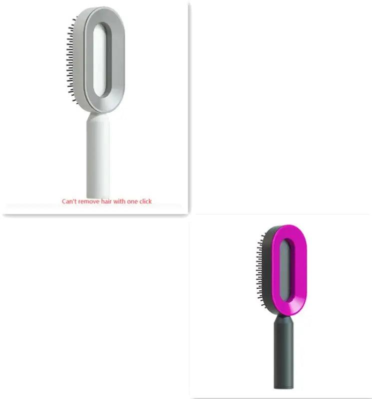 Advanced Self-Cleaning Hair Brush with Scalp Massager - Trendy Mix