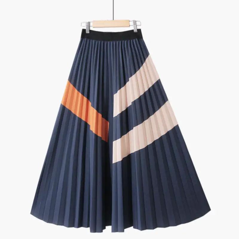 Retro Geometric Print Fashion Simple Mid-length Skirt - Trendy Mix