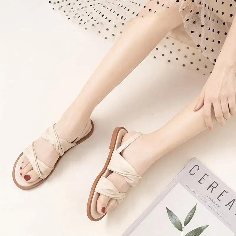 Women's Summer Flat Buckle Sandals - New Stylish Design - Trendy Mix