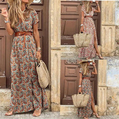 Coastal Escape Floral Print Women's Dress - Trendy Mix