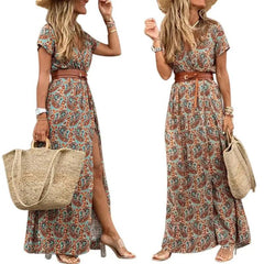 Coastal Escape Floral Print Women's Dress - Trendy Mix