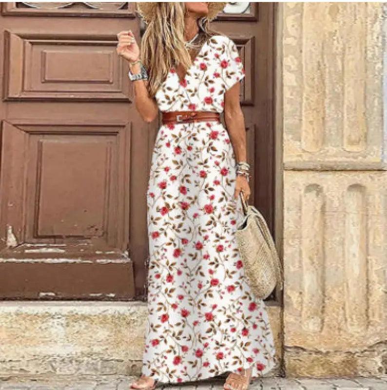 Coastal Escape Floral Print Women's Dress - Trendy Mix