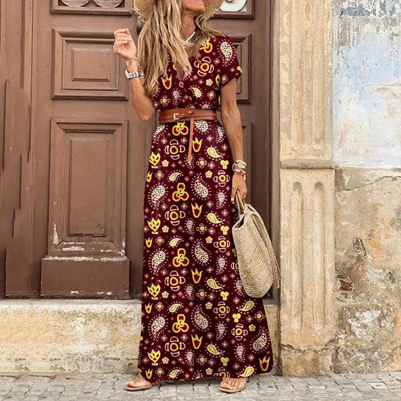 Coastal Escape Floral Print Women's Dress - Trendy Mix