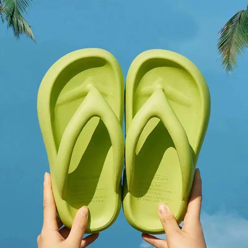 Elegant Beach Sandals with Bow Design - Trendy Mix
