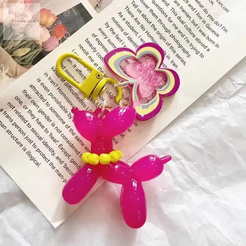 Charming Y2K Style Cartoon Dog Keychains for Trendy Girls - Trendy Mix