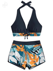 Stylish Printed Bikini Set for Women - Sexy Split Swimwear - Trendy Mix