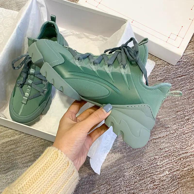 Chunky Sole Versatile Fashion Sneakers - Trendy Mix