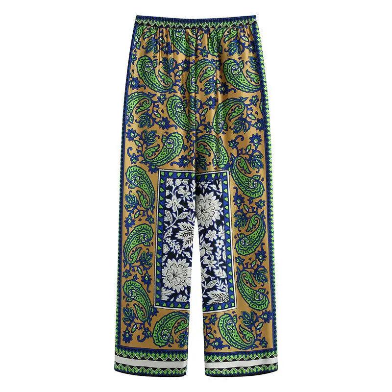 Urban Chic Polyester Fiber Trousers - Trendy Mix