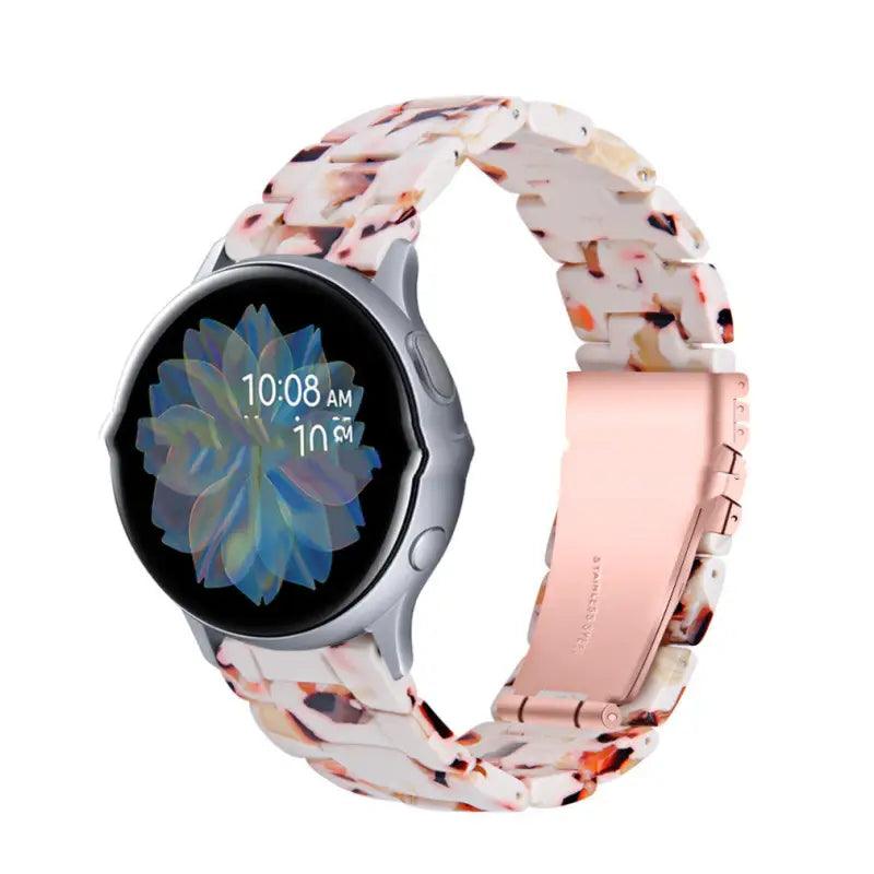 Stylish Resin Smartwatch Band for Ultimate Customization - Trendy Mix