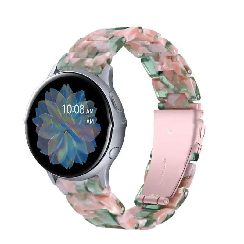 Stylish Resin Smartwatch Band for Ultimate Customization - Trendy Mix