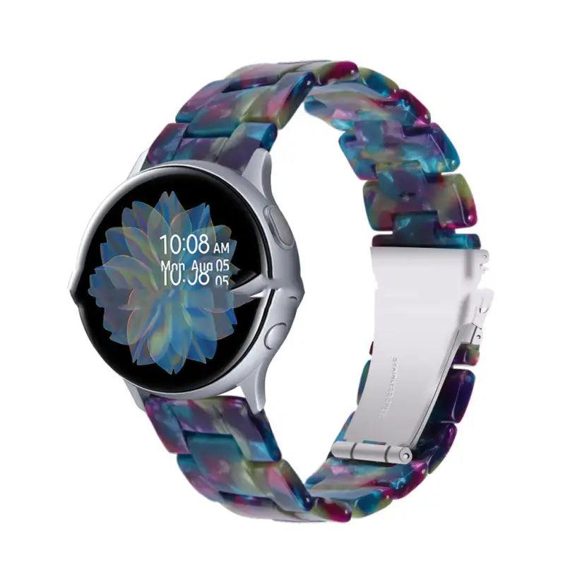 Stylish Resin Smartwatch Band for Ultimate Customization - Trendy Mix