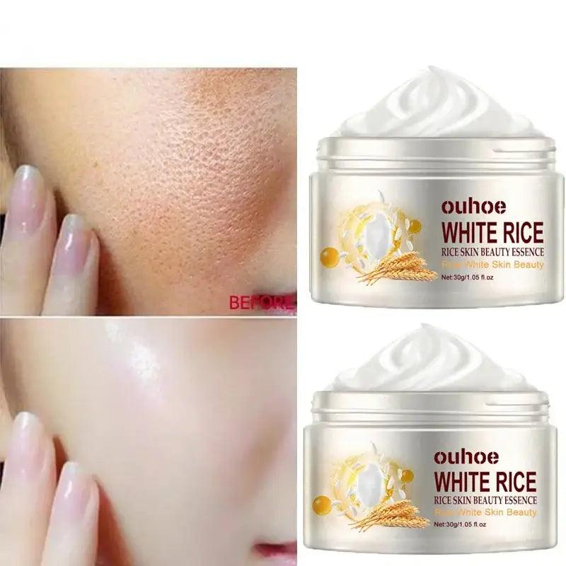 White Rice Whitening Face Cream: Removes Dark Spots, Anti-wrinkle - Trendy Mix