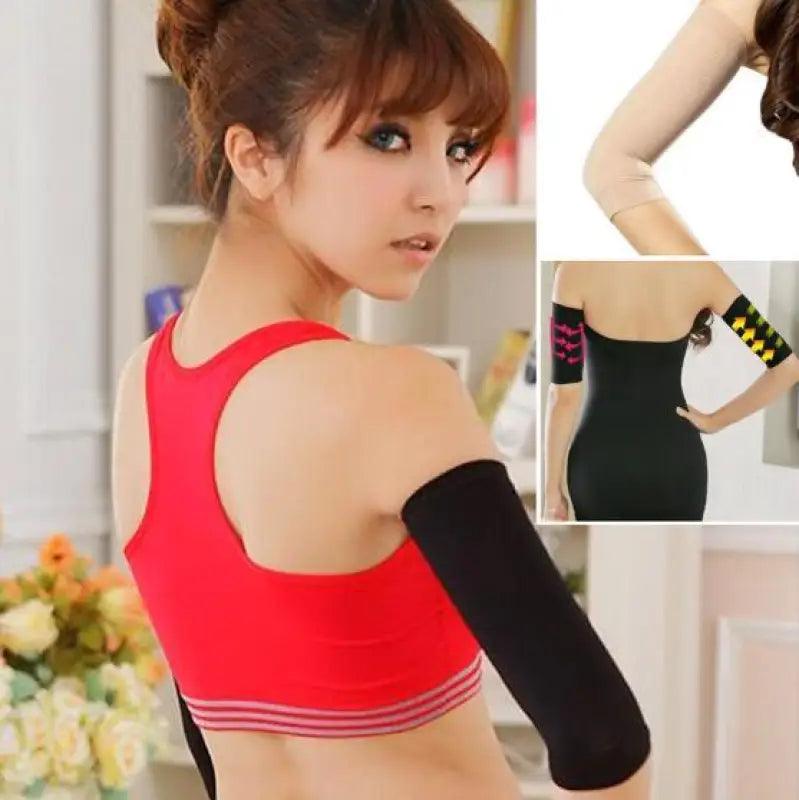 Ladies' Slimming Arm Shaping Sleeves - Comfortable Elastic Shapewear - Trendy Mix