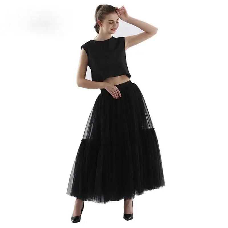 Women’s Fashion Mesh Skirt - Trendy Mix